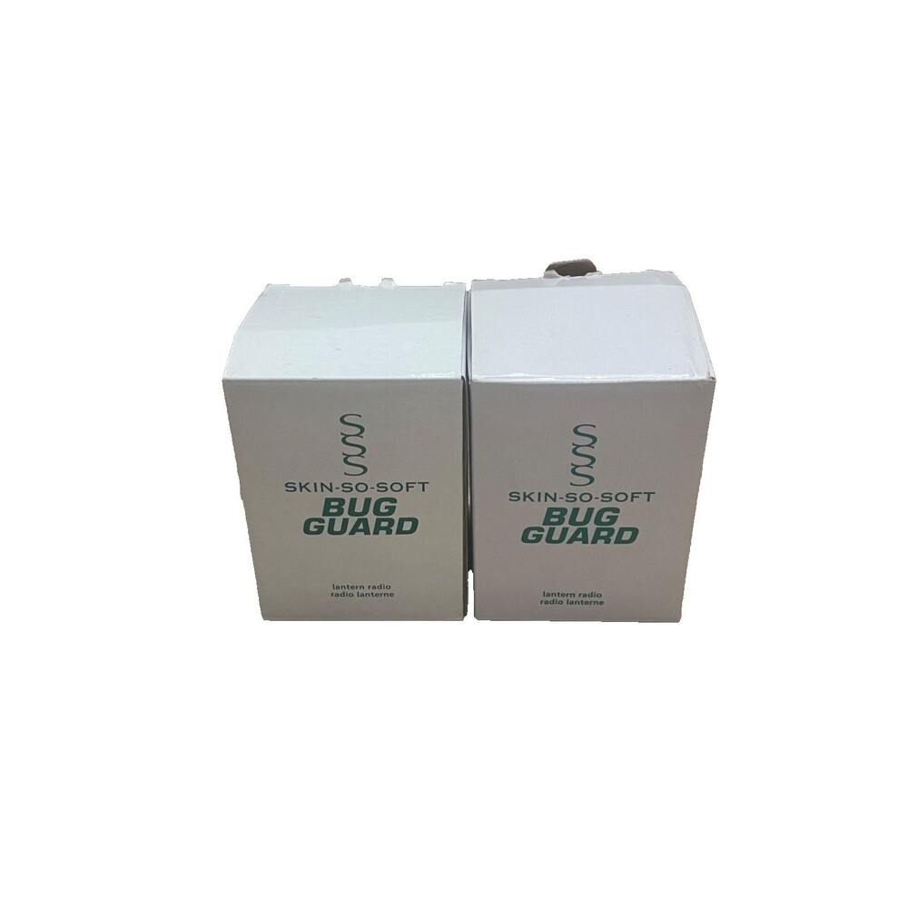 Lot of 2 Avon Skin So Soft Mini Bug Guard Lantern & Radio New in Box
